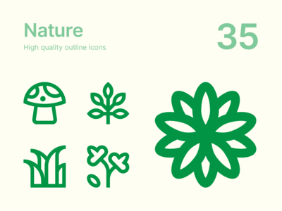 自然图标(Nature icons)