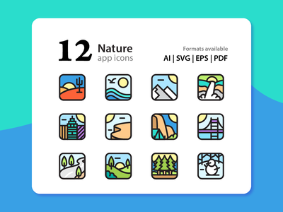 自然应用程序图标(Nature App Icons)