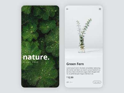 植物店-应用概念(Plant shop - App concept)