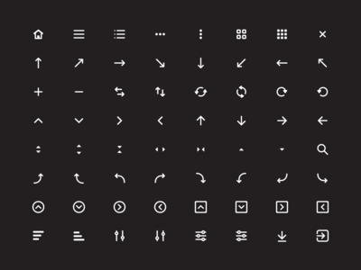导航图标集(Navigation Icons Set)