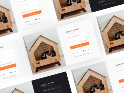 登录并注册 |网站 UI 设计理念(Login & Register | Website UI Design Concept)
