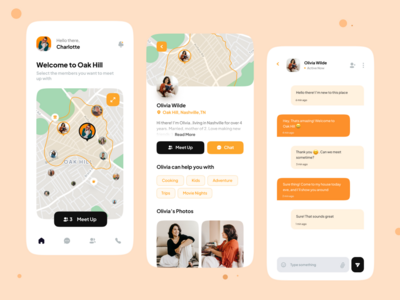 邻里聊天和聚会应用程序(Neighbourhood Chat and Meetup App)
