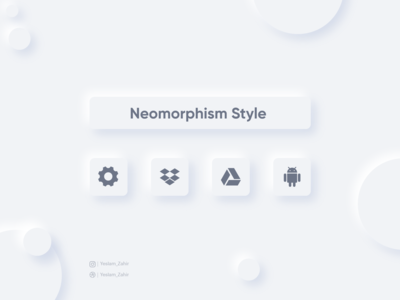 新形态UI风格(Neomorphism UI style)