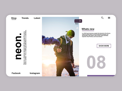 霓虹网页(Neon Web Page)