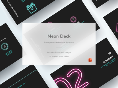 霓虹灯甲板 - 终极演示模板(Neon Deck - Ultimate Presentation Template)