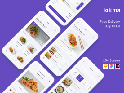 Lokma - 送餐应用 UI 套件(Lokma - Food Delivery App UI Kit)