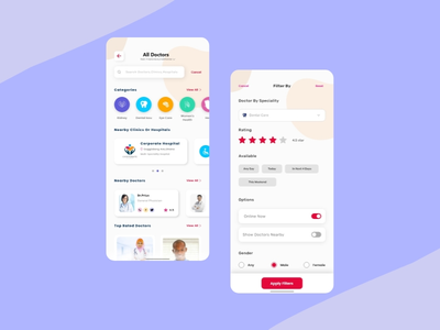 Doctorszone-个人医生ui设计(Doctorszone-Personal Doctor ui design)