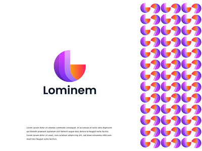 Lominem现代标志设计(Lominem Modern Logo Design)
