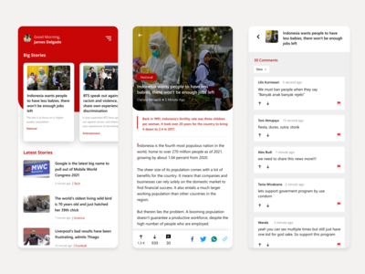 新闻应用程序 UI 概念(News App UI Concept)