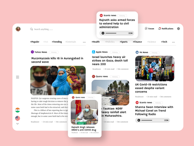 Apple News 应用重新设计挑战 UI(Apple News App Redesign Challenge UI)