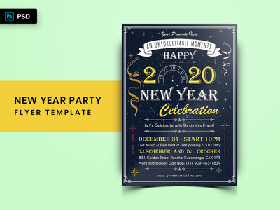 新年派对传单-04(New Year Party Flyer-04)