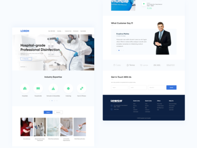 COVID19 清洁公司网站(COVID19 Clean Company Website)