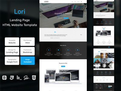 萝莉登陆页面HTML网页模板 V1.0(Lori Landing Page HTML Web Template V1.0)
