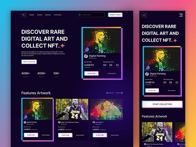 NFT 加密艺术网站(NFT Crypto Art Website)