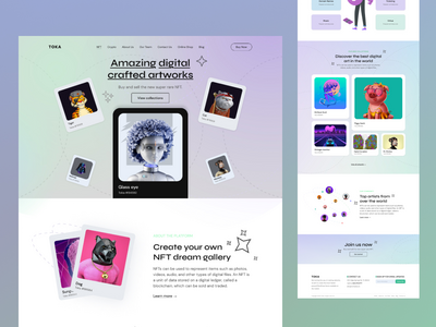 NFT-市场登陆页面(NFT- Marketplace landing Page)