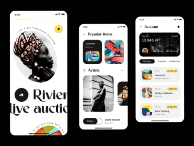 NFT 拍卖 iOS 移动应用(NFT auction iOS mobile app)