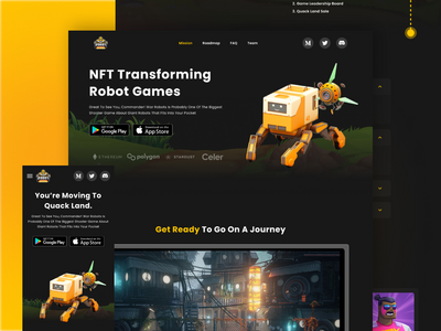 NFT 游戏登陆页面 UI 套件响应式(NFT Games Landing Page UI Kit Responsive)
