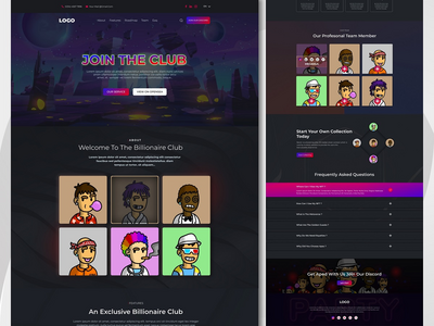 NFT 登陆页面设计(NFT Landing Page Design)