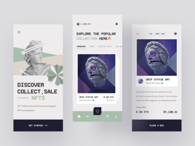 NFTMAN - NFT 拍卖移动应用(NFTMAN - NFT Auction Mobile App)