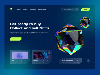 NFT 市场网页设计(NFT Marketplace Web Design)