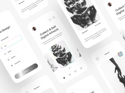 NFT 移动应用 UI 设计(NFT Mobile App UI Design)