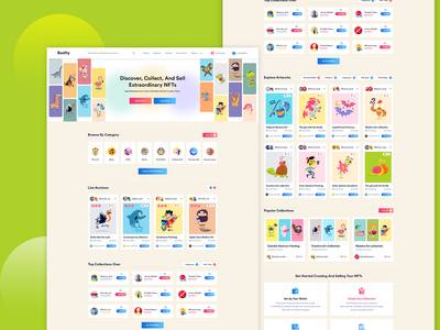 NFT 市场网站模板(NFT Marketplace Website template)