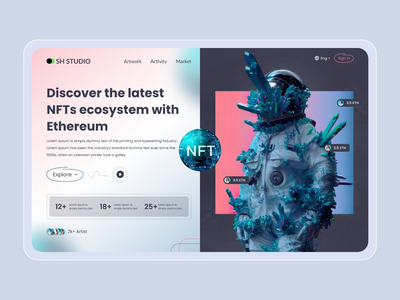 NFT 网络英雄标题(NFT Web Hero Header)