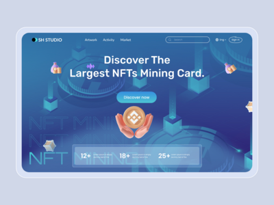 NFT 网站页眉设计(NFT Website Header Design)