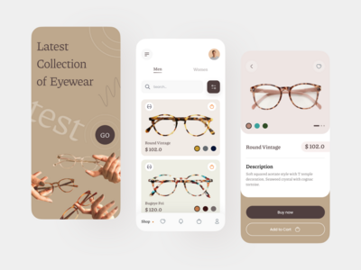 眼镜店应用程序(Glasses Shop App)