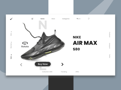 耐克鞋登陆页面(Nike shoes landing page)