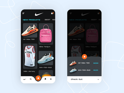 耐克应用 UI 探索(Nike app UI Exploration)