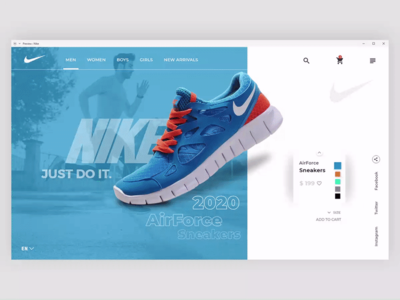 耐克桌面应用程序重新设计(Nike Desktop App Redesign)