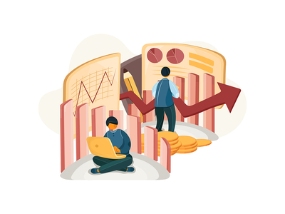 股市插图概念(Stock Market Illustration Concept)