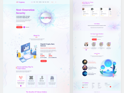 加密货币网站和登陆页面(Cryptocurrency Website & Landing Page)