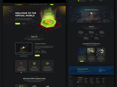 加密货币网站和登陆页面(Cryptocurrency Website & Landing Page)