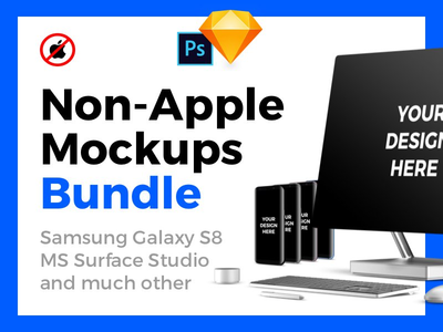非 Apple 模型包(Non-Apple Mockups Bundle)