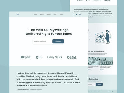 诺丽登陆页面模板(Noni Landing Page Template)