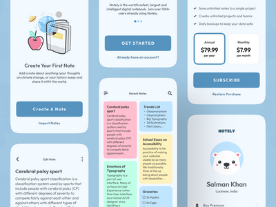 注意事项：注意 iOS UI 工具包(Notely Notes: Note Taking iOS UI Kit)