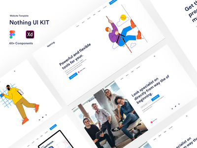 Nothing UI Kit - 网站模板(Nothing UI Kit - Templates For Website)