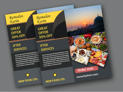 斋月社交媒体横幅模板(Ramadan Social Media Banner template)