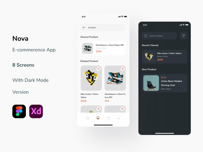 Nova - 电子商务移动应用程序 - 搜索屏幕(Nova - E commerence Mobile App - Search Screen)
