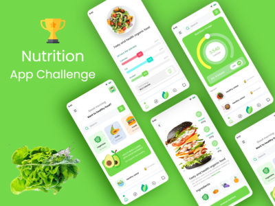 Nutrition App iOS UI KIT Exploration - Diet & Nutrition App Design(Nutrition App iOS UI KIT Exploration - Diet & Nutrition App Design)