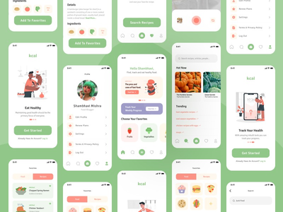 营养应用程序 UI 套件(Nutrition App UI Kit)