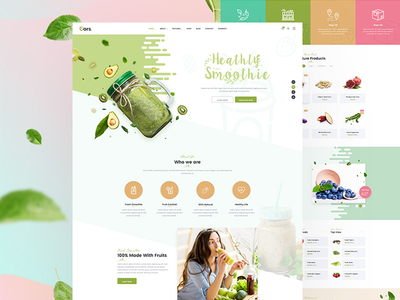 桨 - 有机冰沙主页(Oars - Organic Smoothie Homepage)