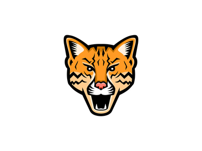 豹猫头前吉祥物(Ocelot Head Front Mascot)