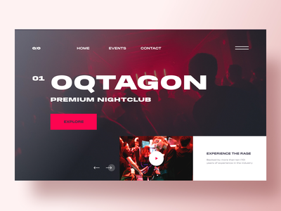 夜总会登陆页面(Nightclub Landing Page)