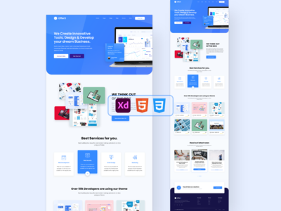 OfferX 登陆页面设计(OfferX Landing Page Design)