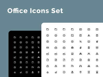 办公室图标集(Office Icons Set)