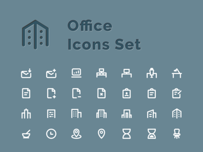 办公室图标集(Office Icons Set)