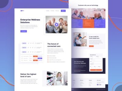 老年护理安全服务登陆页面(Old Care Security Service landing page)